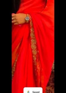 Vibrant Red Saree