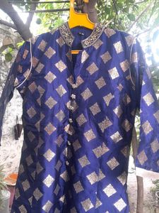 2 Elegant Blue and pink Brocade Kurta