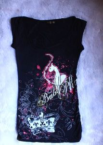 RARE FIND Vintage baby phat black top