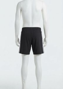 Adidas Black Shorts with White Stripes