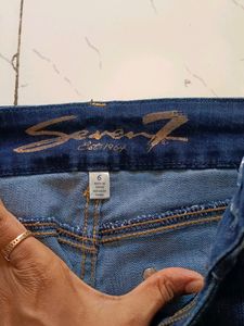 Branded Woman Dark Blue Jeans
