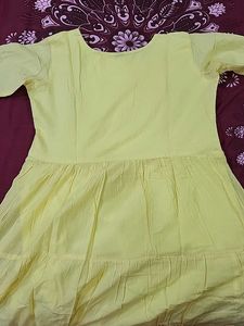 Yellow Embroidered Kurta