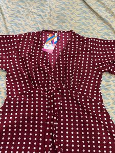 Chic Polka Dot top size - L