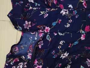 UPTOWNIE BLUE Floral Jumpsuit Size- S