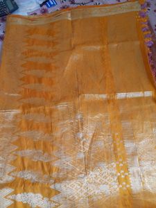 Silk Saree With Shinning Mixed Color