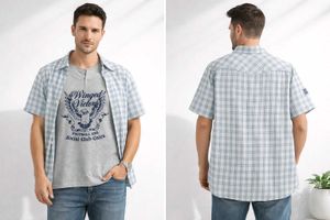 💙 ELEVATED CASUAL PLAID SHIRT — MEN'S (L)
