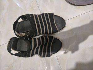 Stylish Striped Platform Sandals