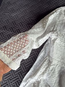 White Lace A-Line Dress