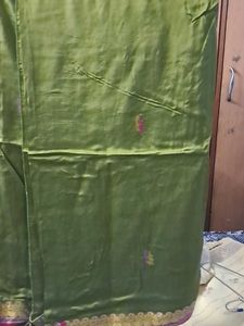 Elegant Olive Green Saree