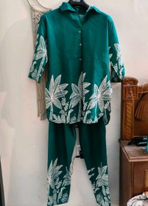 Women Green Co-ord Set XXL