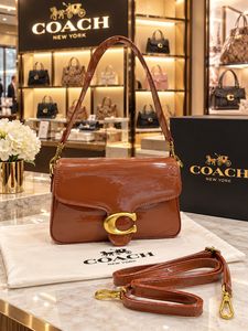 Coach Black Patent  Shoulder Bag