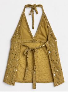 Sparkly Halter Neck Top