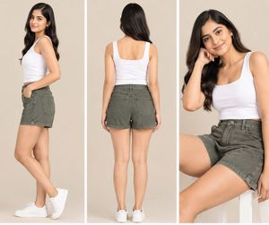 Stylish Olive Green Shorts