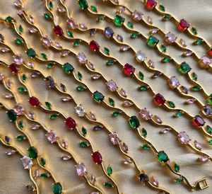 multicolored tulip statement wristlets