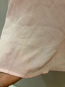 Chic Pink Lace Detail Blouse