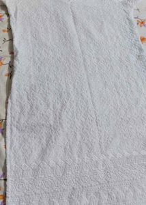 chikankari  white kurta