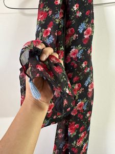 floral printed scarf