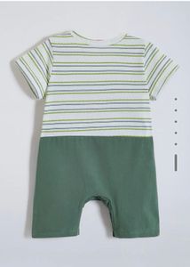 Cute Dinosaur Overalls &amp; Striped Tee Set