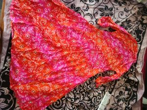 Vibrant Floral Print Anarkali Kurta