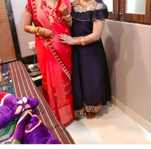 Beautiful Designer Kurti With Flower Work
