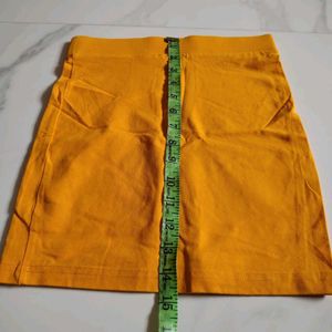 Orange Mini Skirt xxs