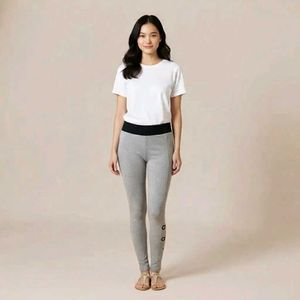 Adidas Grey Athleisure Leggings