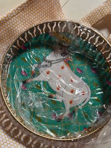 dry fruit tray with jar