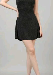Sparkly Black Mini Dress