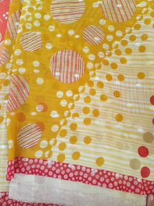 Yellow Polka Dot Saree