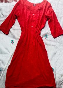 PRICE DROP🚨Red Embroidered Kurti