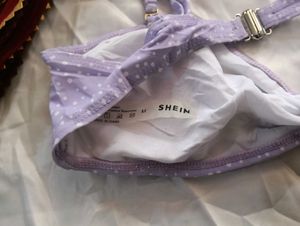 🎀BUY '1' GET '1' FREE Lilac Polka Dot Bikini Top