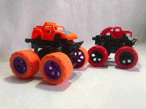 Unbreakable Diecast MiniMonster Truck / Bike, Pull