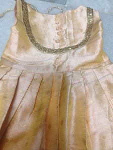 Elegant Gold Gown for Girls