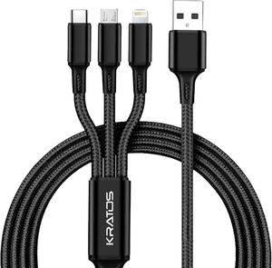 Kratos Unbreakable 1.2 Mtr Nylon Braided 3 in 1 Ch