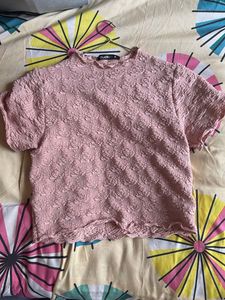 Pink Crop Top - Size M