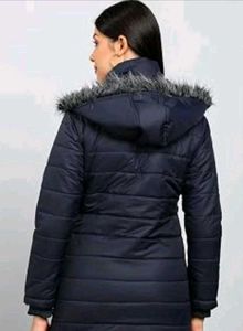 Cozy Navy Blue Winter Parka