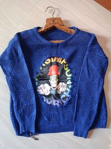 Blue Knitted Sweater