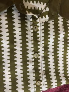 Stylish Printed Button-Up Shirt