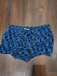 MACHO Men's Blue Printed Boxers xxl