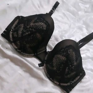 Black Lace Bra