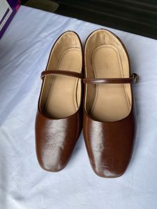 Classic Brown Mary Jane Flats