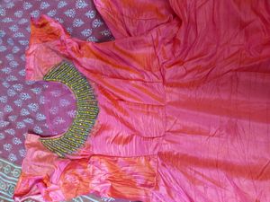 Pink Gown Flared