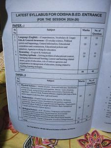 B.ed Entrance Examination Guide