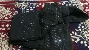 ❗ Black Sequined Saree❗