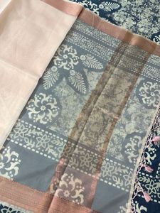 Baby Pink Organza Saree