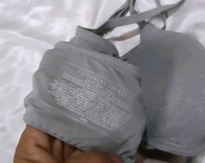 Gray Padded Bra