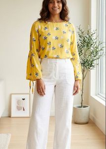 Sale📍Zink London 44size Bright Yellow Top Women's