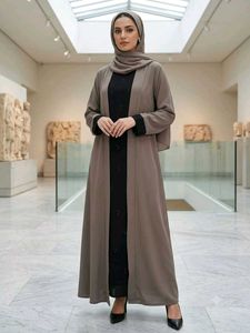 Elegant Abaya Set with Hijab