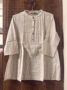 Taavi Elegant Beige Printed Kurta