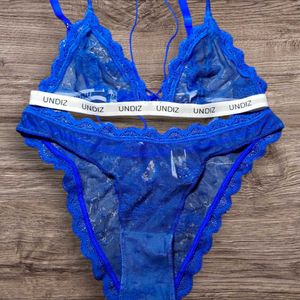 Undiz premium mesh bra and panty intimate wear set